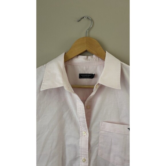 Vineyard Vines Women’s Pink Button Down Shirt Size 2 Long Sleeve Classic Fit - Picture 5 of 6